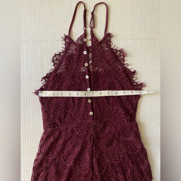 Free People Intimately Crochet Lace Shell Buttons Bodycon Slip Dress Size XS - Picture 8 of 16